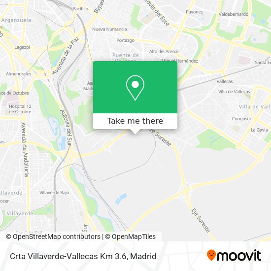 Crta Villaverde-Vallecas Km 3.6 map