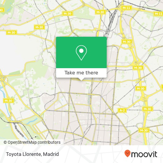 Toyota Llorente map