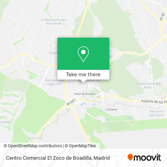 Centro Comercial El Zoco de Boadilla map