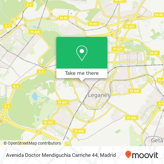 mapa Avenida Doctor Mendiguchía Carriche 44