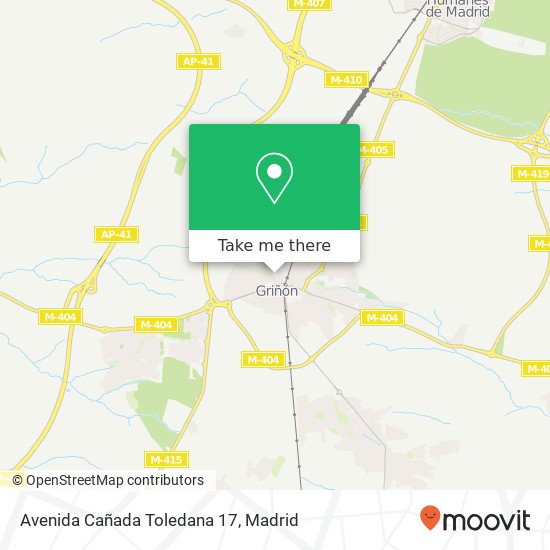mapa Avenida Cañada Toledana 17