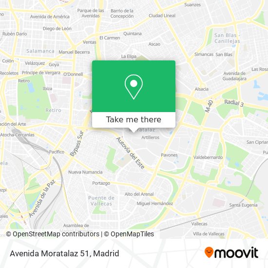 Avenida Moratalaz 51 map