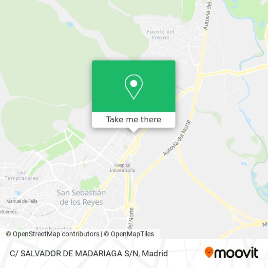 C/ SALVADOR DE MADARIAGA S/N map