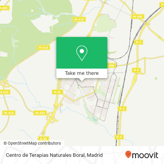 mapa Centro de Terapias Naturales Boral