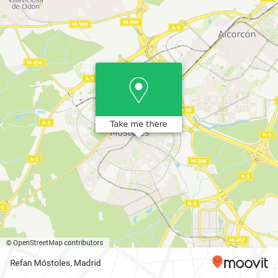 Refan Móstoles map