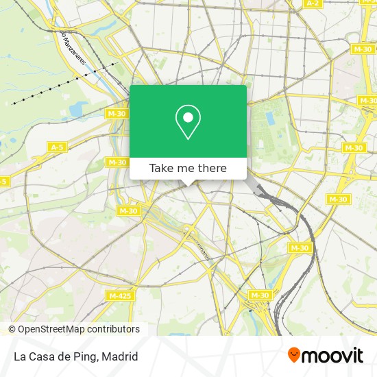 mapa La Casa de Ping