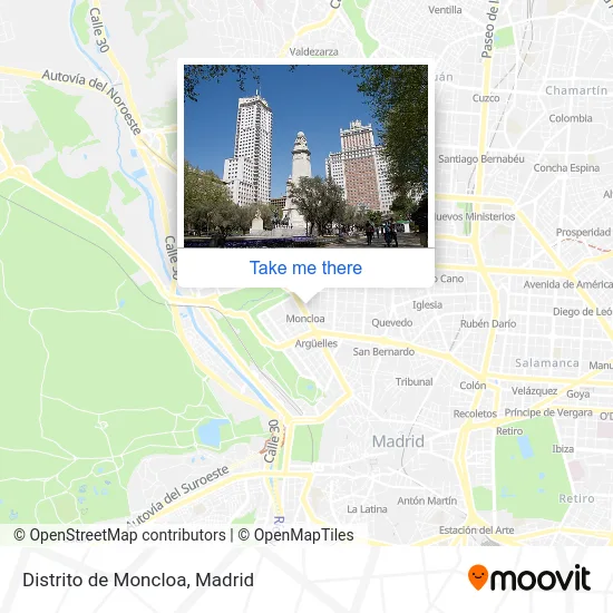 Distrito de Moncloa map