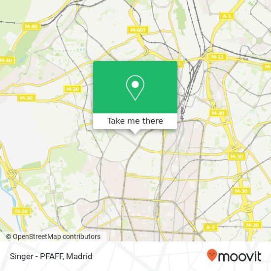 mapa Singer - PFAFF