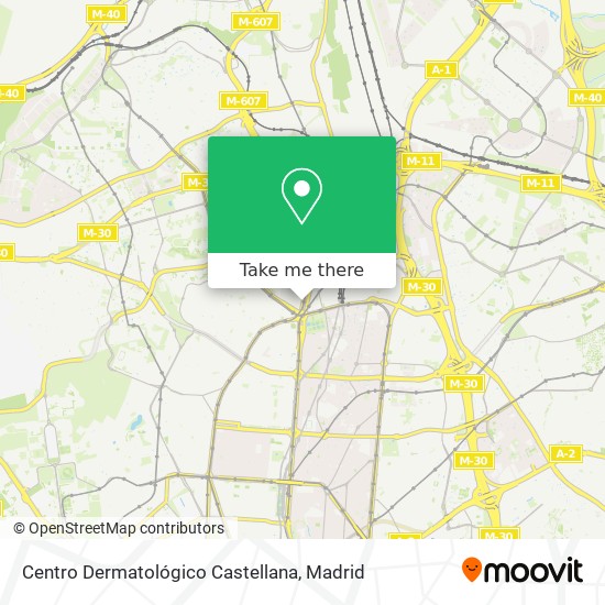 Centro Dermatológico Castellana map