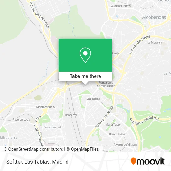Softtek Las Tablas map