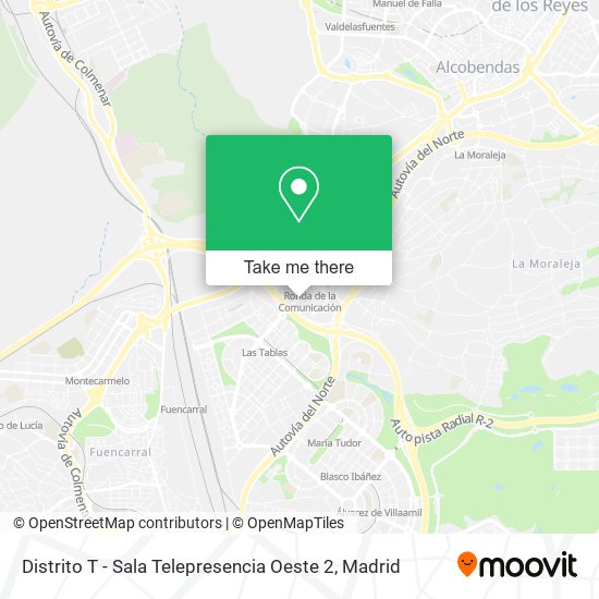 Distrito T - Sala Telepresencia Oeste 2 map