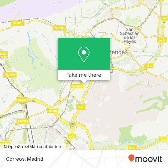 Correos map