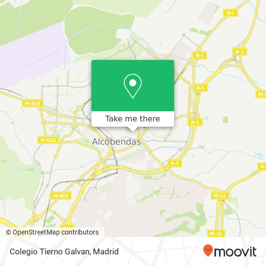 Colegio Tierno Galvan map