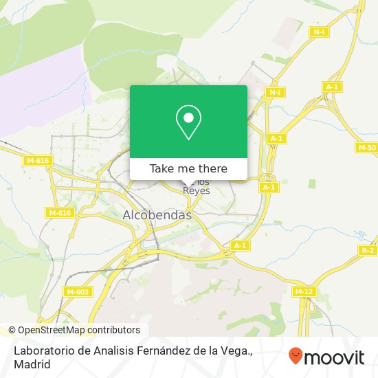 Laboratorio de Analisis Fernández de la Vega. map