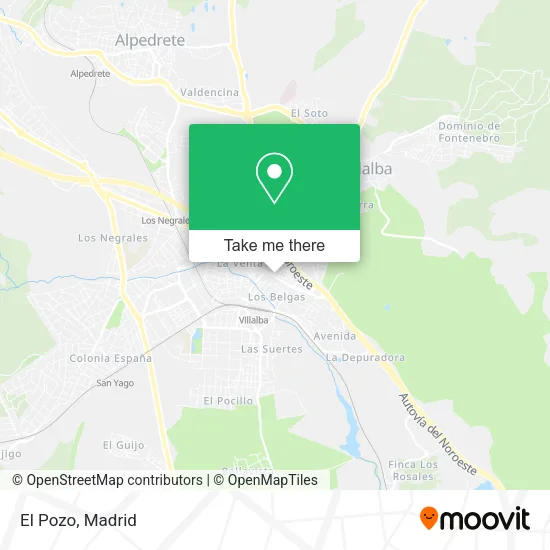 El Pozo map