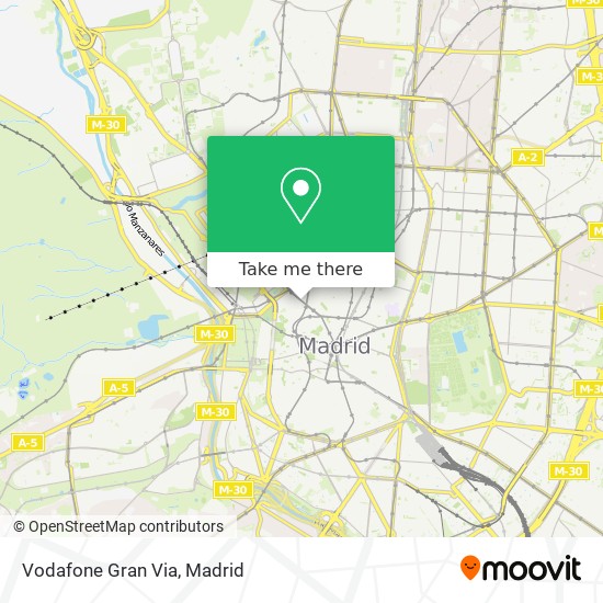 mapa Vodafone Gran Via