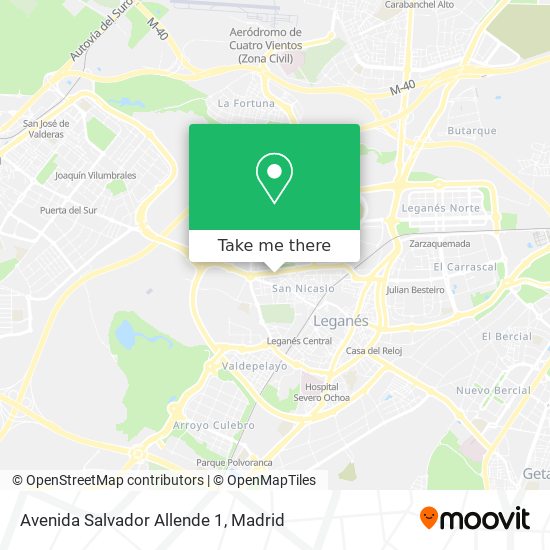 Avenida Salvador Allende 1 map