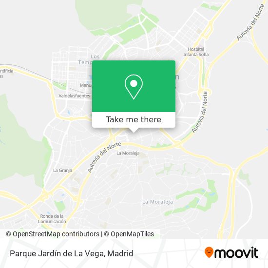 mapa Parque Jardín de La Vega
