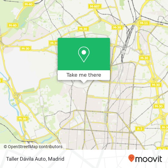 Taller Dávila Auto map