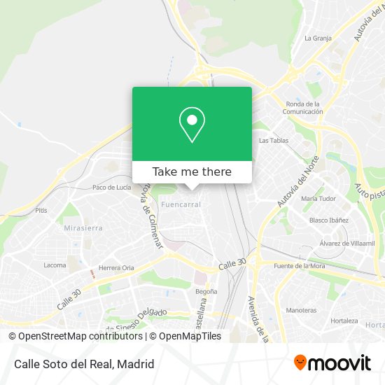 Calle Soto del Real map