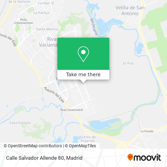 mapa Calle Salvador Allende 80