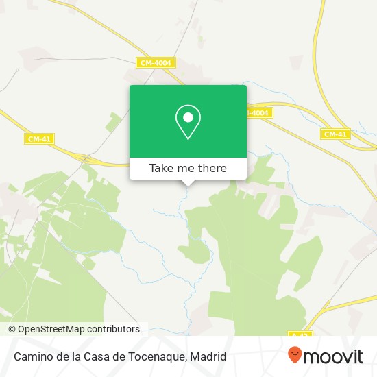 mapa Camino de la Casa de Tocenaque