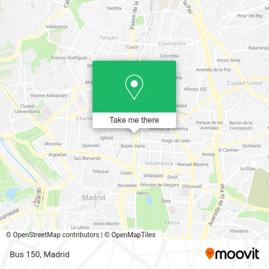 Bus 150 map