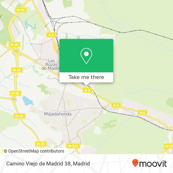 Camino Viejo de Madrid 38 map