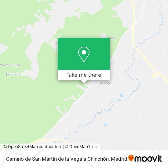 mapa Camino de San Martín de la Vega a Chinchón