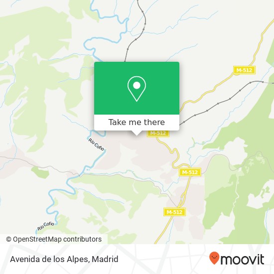 Avenida de los Alpes map
