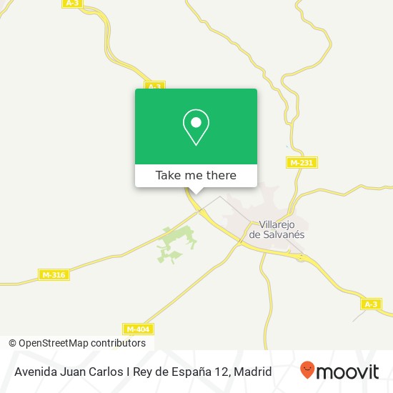 mapa Avenida Juan Carlos I Rey de España 12