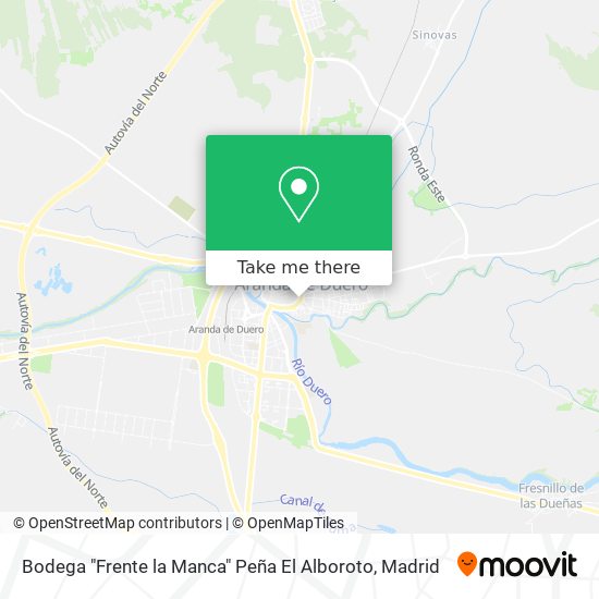 Bodega "Frente la Manca" Peña El Alboroto map