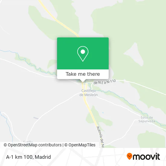 mapa A-1 km 100
