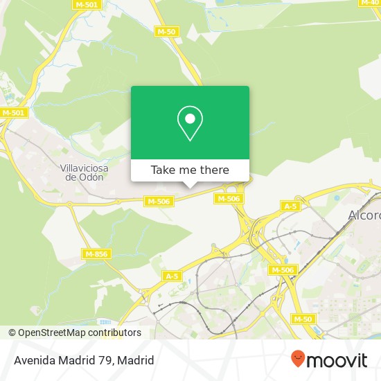 mapa Avenida Madrid 79