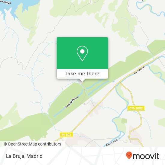 La Bruja map