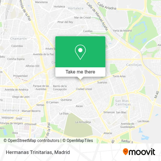 Hermanas Trinitarias map