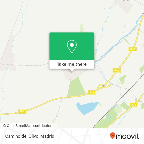 mapa Camino del Olivo