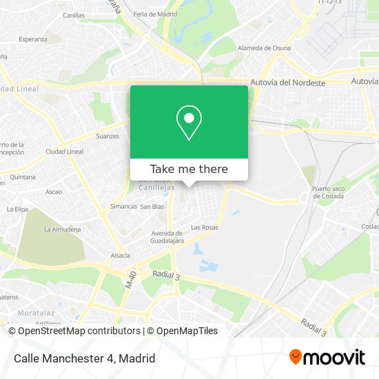Calle Manchester 4 map
