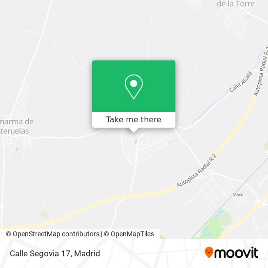mapa Calle Segovia 17