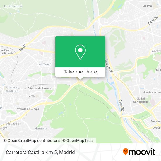mapa Carretera Castilla Km 5