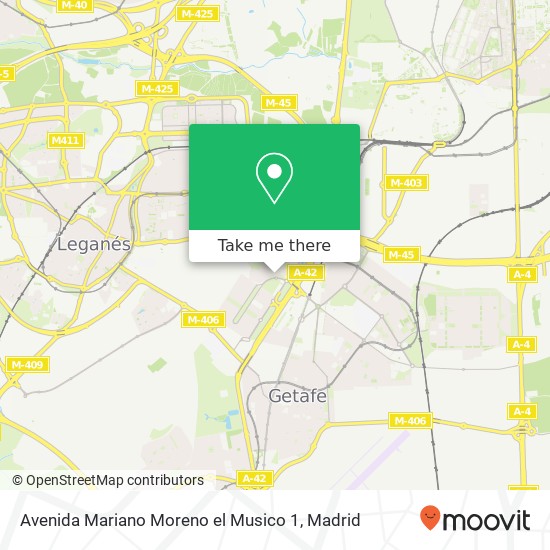 Avenida Mariano Moreno el Musico 1 map