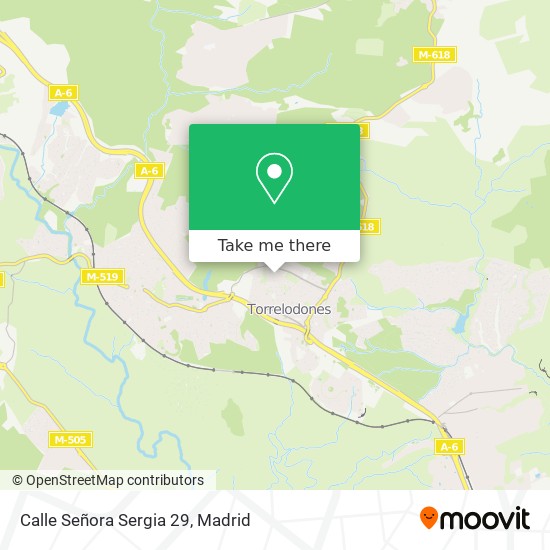 mapa Calle Señora Sergia 29