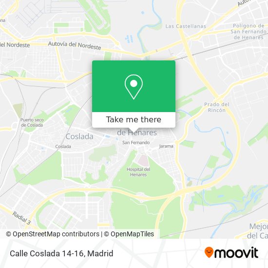 Calle Coslada 14-16 map