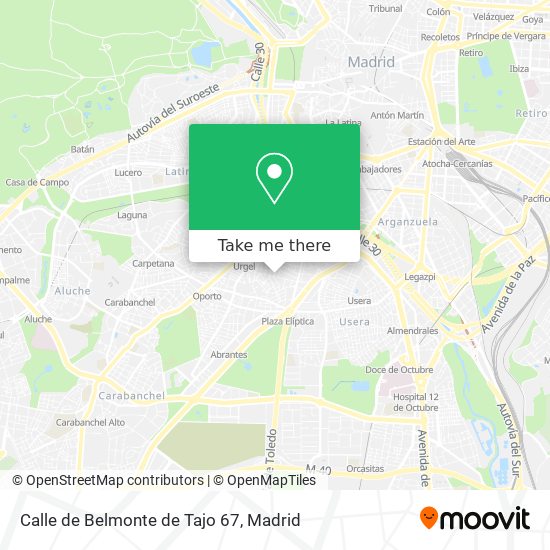 mapa Calle de Belmonte de Tajo 67