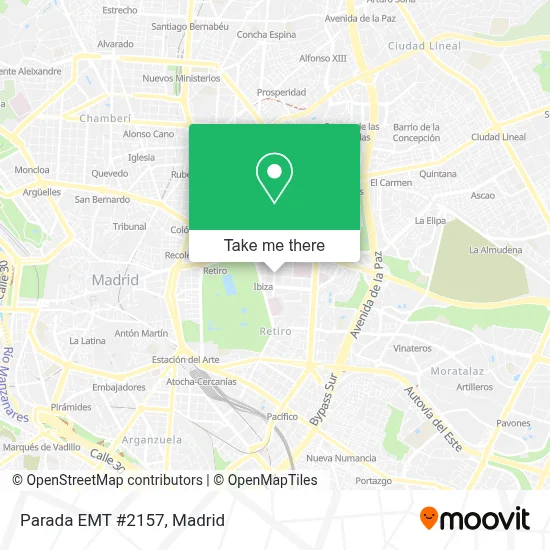 Parada EMT #2157 map