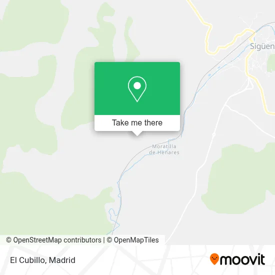 El Cubillo map