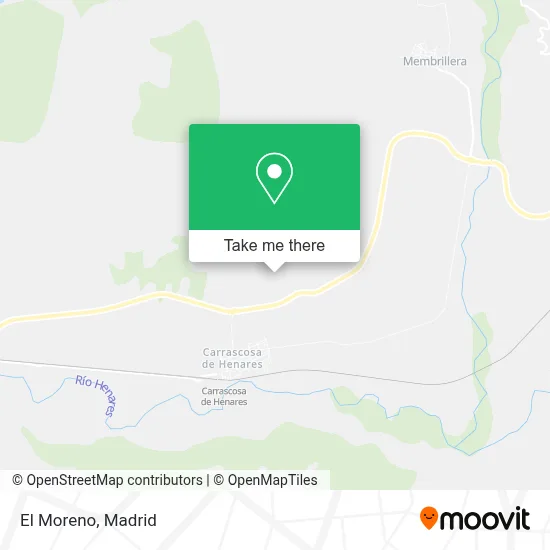 El Moreno map