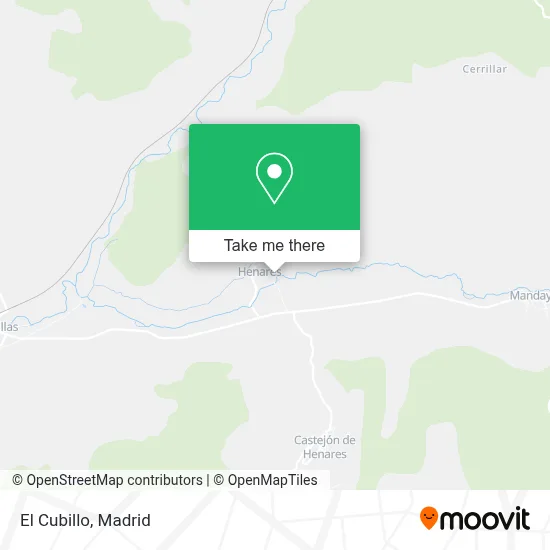 El Cubillo map