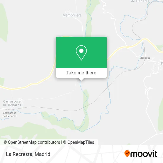 La Recresta map