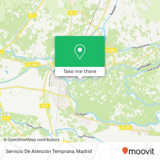 mapa Servicio De Atención Temprana